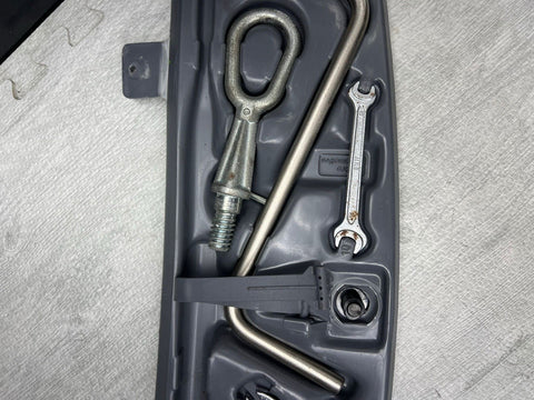 BMW 01-06 E46 325 330 M3 Coupe Emergency Trunk Tool Kit Assembly + Tools OEM