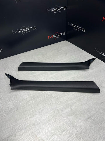 01-06 BMW E46 M3 Convertible Front A Pillars Black Original OEM Pair