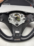 BMW 08-13 E90 E92 E93 M3 Manual Flatbottom Steering Wheel Leather Rewrapped