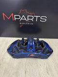 21-24 BMW M3 M4 G80 G82 G83 Front Left Driver Brake Caliper Brembo Blue