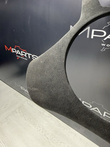 08-13 BMW E90 E92 E93 M3 Lower Steering Wheel Trim Cover Plate Alcantara