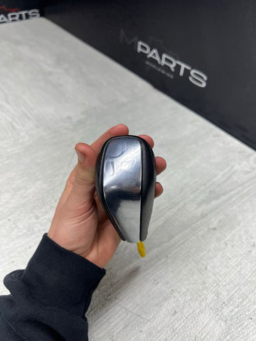 07-13 BMW E92 E93 328 335 Automatic Gear Shift Knob Lever Leather Chrome OEM