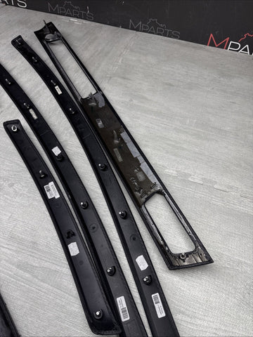 08-13 BMW E92 E93 M3 Interior Trim Set Carbon Leather OEM Genuine *4 Broken Tabs