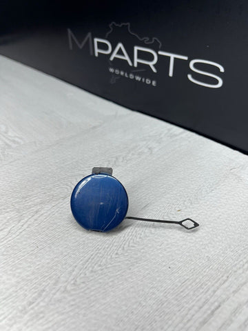 BMW E46 M3 Front Bumper Tow Hook Eye Cover 2695250 OEM Blue