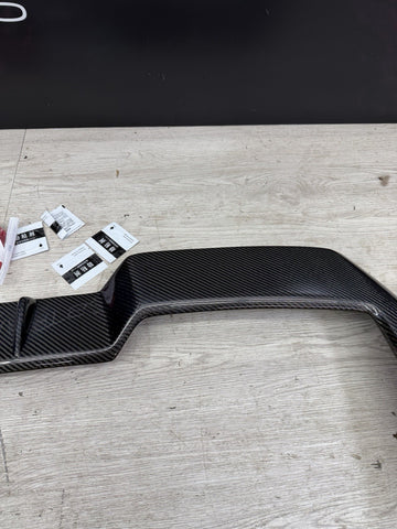 Real Carbon Fiber Rear Roof Spoiler Top Wing BMW X5 X5M F95 SUV 2020-2024