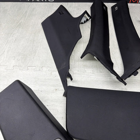 08-13 BMW E92 M3 OEM ABC PILLAR PILLARS BLACK PAIR SET *NOTES*