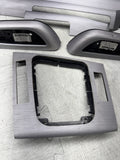 01-06 BMW E46 M3 Convertible Interior Armrests Trim Set Brushed Aluminum *Notes*