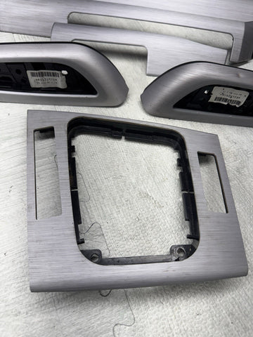 01-06 BMW E46 M3 Convertible Interior Armrests Trim Set Brushed Aluminum *Notes*