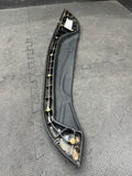 15-19 FERRARI 488 CENTER TUNNEL CONSOLE TRIM PANEL OEM LEATHER WHITE STITCHING