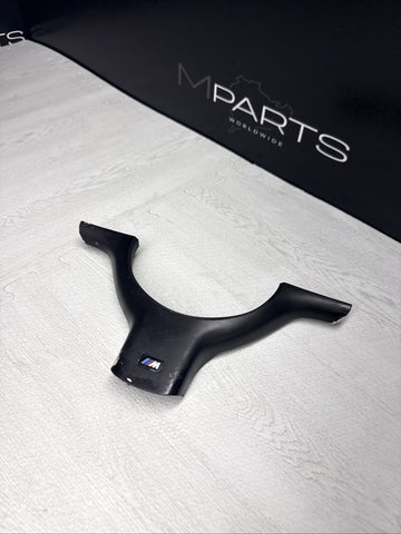 OEM 01-06 BMW E46 M3 Lower Steering Wheel Trim Cover Plate Black