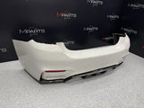 (PICKUP ONLY) 15-20 BMW F82 F83 M4 Rear Bumper Cover NON PDC Alpine White