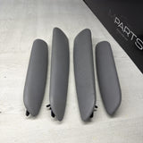01-06 BMW OEM E46 M3 Coupe Trim Armrest Pads Set Gray Grey 8238622 *Notes*