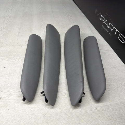 01-06 BMW OEM E46 M3 Coupe Trim Armrest Pads Set Gray Grey 8238622 *Notes*