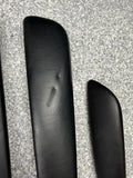 01-06 BMW E46 M3 Convertible Door Upper Arm Rest Armrest Pads Black *1 Rear Tab