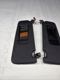 08-13 OEM BMW E92 328 335 M3 Coupe Right Left Pair Sun Visor Black Felt