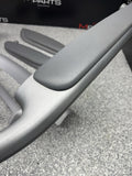 01-06 BMW E46 M3 Coupe Interior Armrests Trim Set Brushed Aluminum *4 Tabs