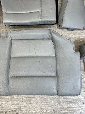 94-99 BMW E36 M3 Coupe Rear Vader Seats Vaders Dove Grey Backrest Bench Bolsters