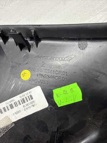 19-21 Mclaren 600LT Left Alcantara Dashboard Trim Panel Cover 13N2341CP -2424L