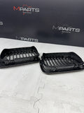 01-06 BMW E46 M3 Front Kidney Grilles Grills Gloss Black