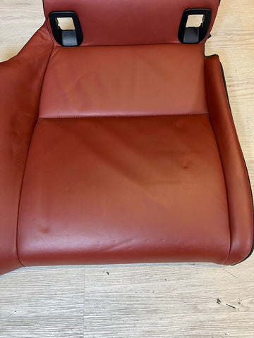 08-13 BMW E92 M3 Coupe Right Passenger Rear Seat Bottom Bench Fox Red Leather