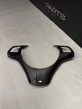 08-13 BMW E90 E92 E93 M3 Lower Steering Wheel Trim Cover Plate Black