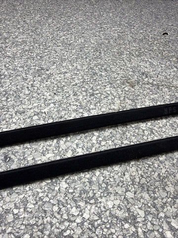 01-06 BMW E46 M3 Coupe Front A Pillars Trim Covers Black Original OEM Pair