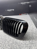 BMW 01-06 E46 M3 Front Kidney Grilles Gloss Black Set
