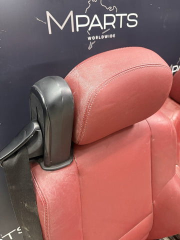 01-06 BMW E46 M3 Convertible Interior Front Heated Seats Imola Red