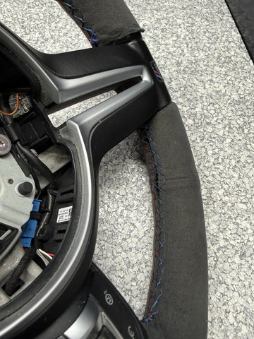BMW Steering Wheel 15-20 F80 F82 F83 M3 M4 Rewrapped