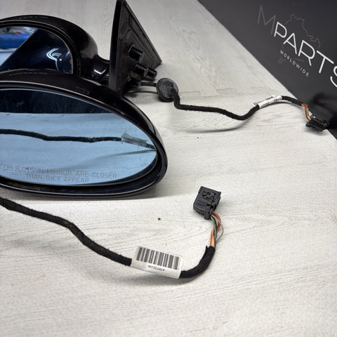 01-06 BMW E46 M3 Side View Door Mirrors Pair Carbon Black  *Notes*