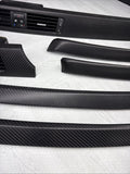 08-13 BMW E92 E93 M3 Interior Trim Set Carbon Leather Carbon Fiber Wrapped