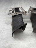 BMW E46 M3 OEM (2001-2006) BRAKE AIR INLET DUCTS + BRACKETS PAIR *1 BROKEN TAB