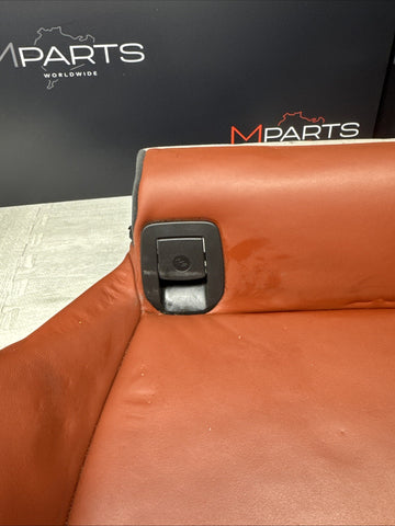08-13 BMW E92 M3 Coupe Right Passenger Rear Seat Bottom Bench Fox Red Leather
