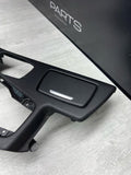 13-16 BMW F10 M5 Center Console Cover Panel Bezel Trim Leather Black