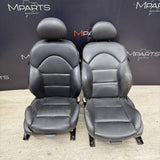 BMW E46 M3 Coupe Front Sport Seats Pair Black Napa Leather 2001-2006 OEM *Notes*