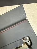 Right Passenger Door Card Panel Black / Red Stitching 19-23 Ferrari F8 Tributo