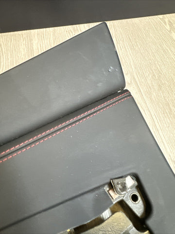 Right Passenger Door Card Panel Black / Red Stitching 19-23 Ferrari F8 Tributo