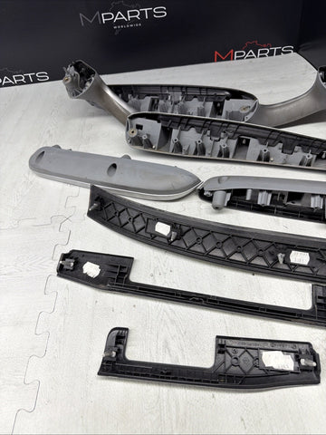 01-06 BMW E46 3 Series M3 Coupe Interior Armrests Trim Set Aluminum *Tab