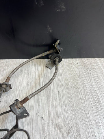 94-02 BMW E36 M3 REAR BRAKE CALIPERS + STAINLESS STEEL LINES