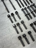BMW 08-13 E90 E92 E93 M3 S65 Engine Oil Pan Bolts OEM Set Complete