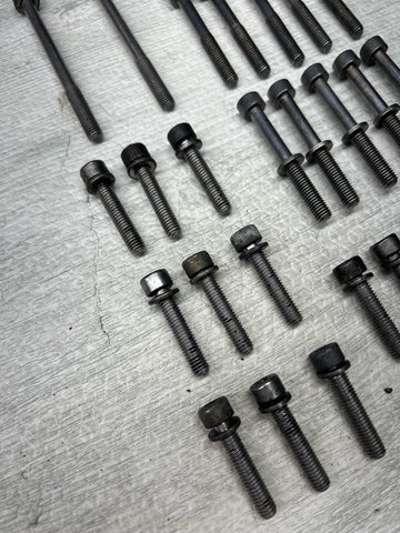 BMW 08-13 E90 E92 E93 M3 S65 Engine Oil Pan Bolts OEM Set Complete