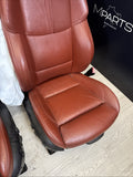 08-13 BMW E92 M3 Coupe Original Fox Red Interior Front Seats Pair *Notes*