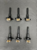 6PC BMW E39 E38 E46 325 740 540 M54 ENGINE IGNITION COIL OEM 1748017 BREMI