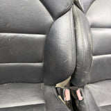 BMW E46 M3 Coupe Front Sport Seats Pair Black Napa Leather 2001-2006 OEM *Notes*
