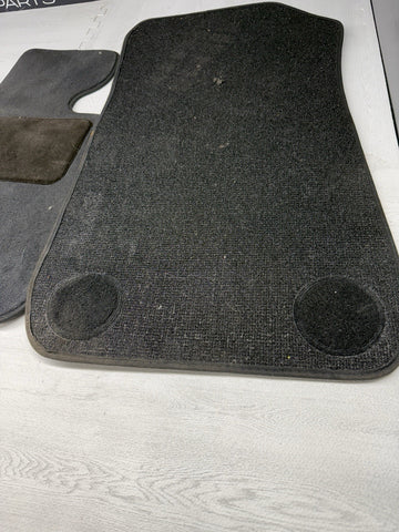 Used Genuine 2008-2013 BMW E90 E92 E93 M3 Carpets Floor Mats Black Front