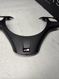 08-13 BMW E90 E92 E93 M3 Lower Steering Wheel Trim Cover Plate Black