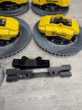 NEW 95-99 BMW E36 M3 BREMBO Big Brake Kit Yellow Calipers Rotors Set Plug Play