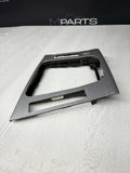 01-06 BMW E46 M3 Convertible Center Shift Shifter Trim Brushed Aluminum *Bent