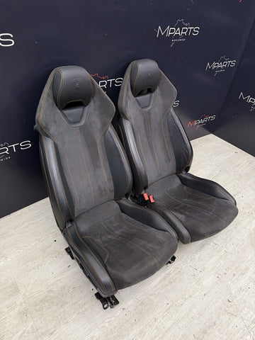 14-19 LAMBORGHINI HURACAN LP610-4 FRONT SEATS OEM + REMOVABLE HONDA CIVIC RAILS