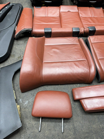 08-13 BMW E93 M3 Convertible Front & Back Seats & Panels Fox Red Leather